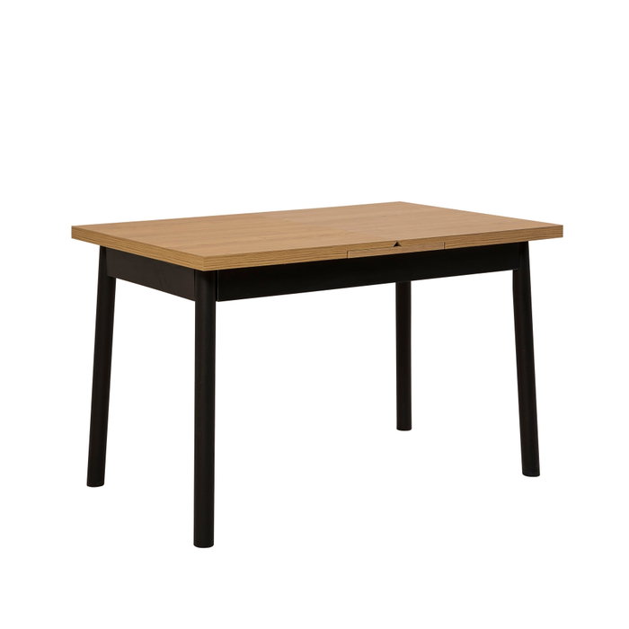 Hanah Home Oliver Open - Karina Black Mesa de Comedor Extensible